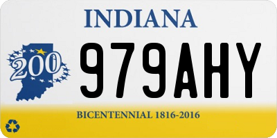 IN license plate 979AHY