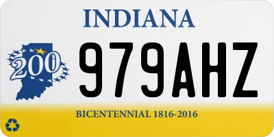 IN license plate 979AHZ