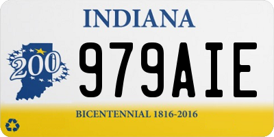 IN license plate 979AIE