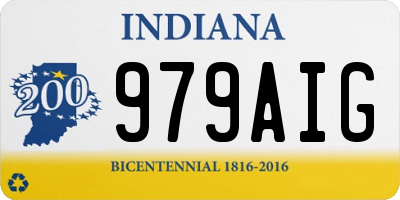 IN license plate 979AIG