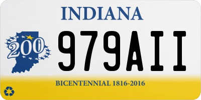 IN license plate 979AII