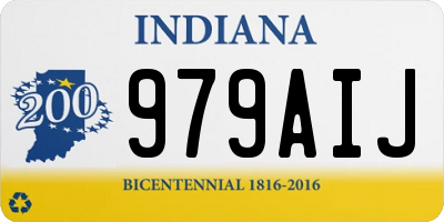 IN license plate 979AIJ
