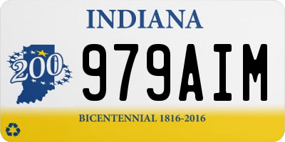 IN license plate 979AIM