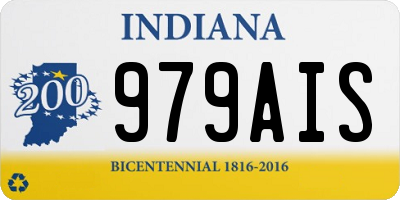 IN license plate 979AIS