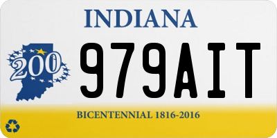 IN license plate 979AIT