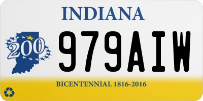 IN license plate 979AIW
