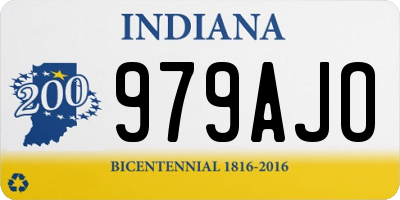 IN license plate 979AJO