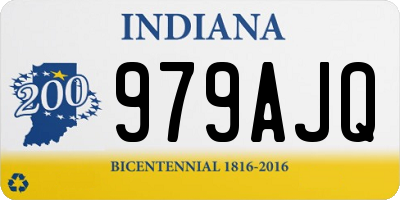IN license plate 979AJQ