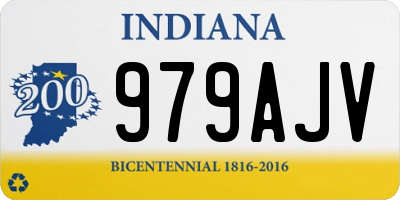 IN license plate 979AJV