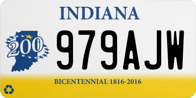 IN license plate 979AJW