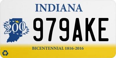 IN license plate 979AKE