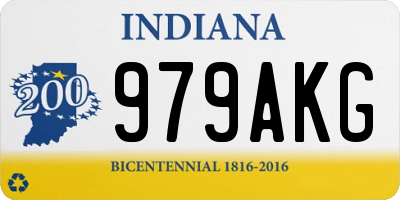 IN license plate 979AKG