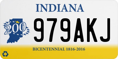 IN license plate 979AKJ