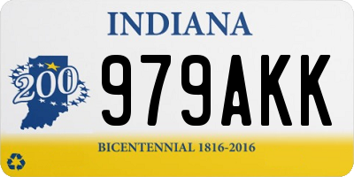 IN license plate 979AKK