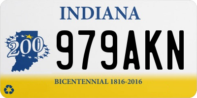 IN license plate 979AKN
