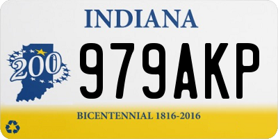 IN license plate 979AKP