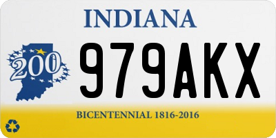IN license plate 979AKX