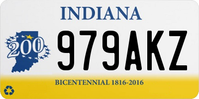 IN license plate 979AKZ