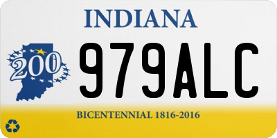 IN license plate 979ALC