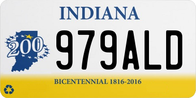 IN license plate 979ALD
