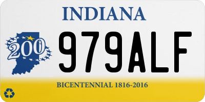 IN license plate 979ALF