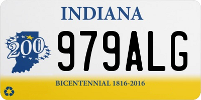 IN license plate 979ALG