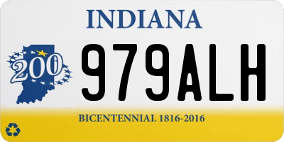 IN license plate 979ALH