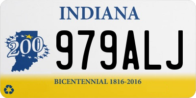 IN license plate 979ALJ