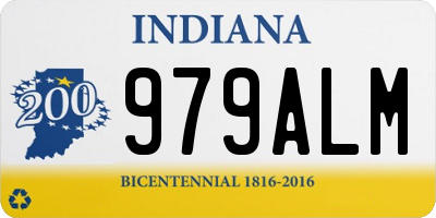 IN license plate 979ALM