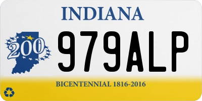 IN license plate 979ALP