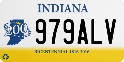 IN license plate 979ALV