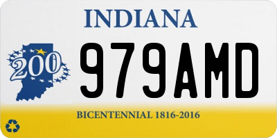 IN license plate 979AMD
