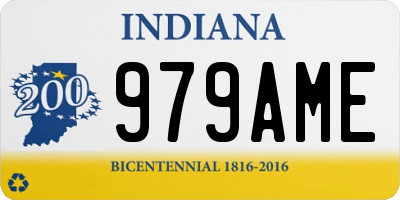 IN license plate 979AME