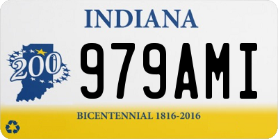 IN license plate 979AMI