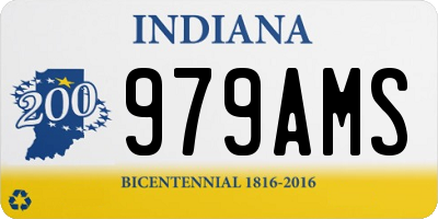IN license plate 979AMS