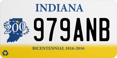 IN license plate 979ANB