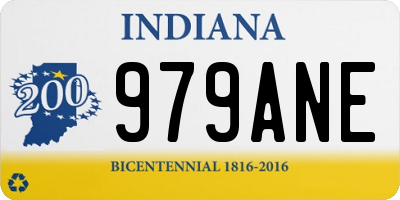 IN license plate 979ANE