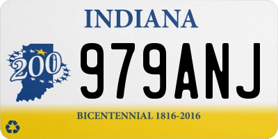 IN license plate 979ANJ