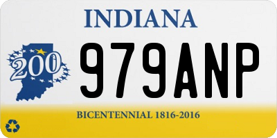 IN license plate 979ANP