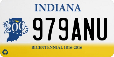 IN license plate 979ANU