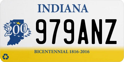 IN license plate 979ANZ