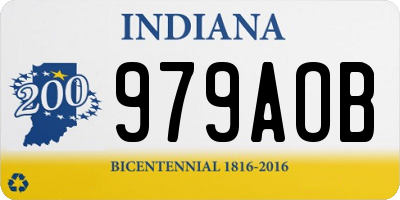 IN license plate 979AOB