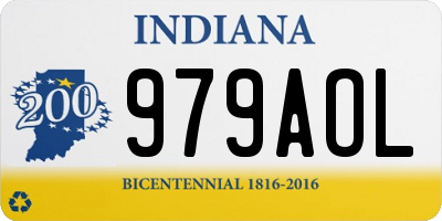 IN license plate 979AOL