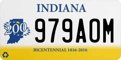 IN license plate 979AOM