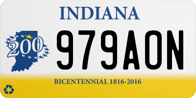 IN license plate 979AON