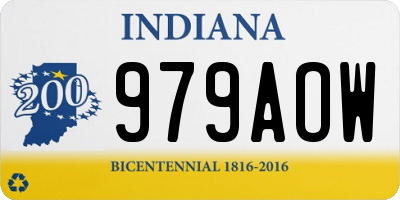 IN license plate 979AOW