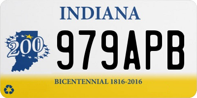 IN license plate 979APB