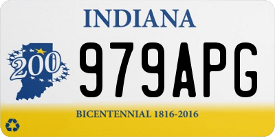 IN license plate 979APG