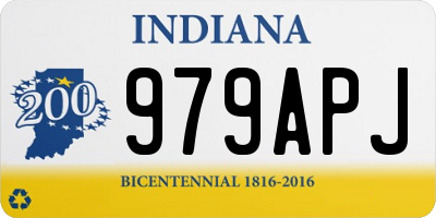IN license plate 979APJ