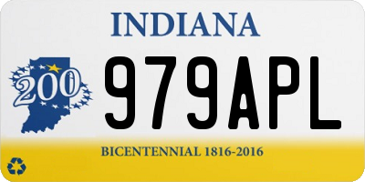 IN license plate 979APL